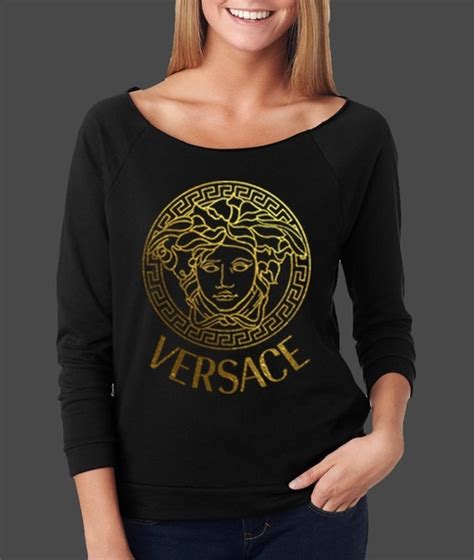 tee shirt versace rouge|Versace long sleeve t shirts.